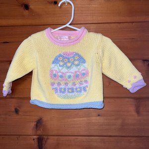 Jillian’s Closet Pastel Easter Sweater 3 Months
